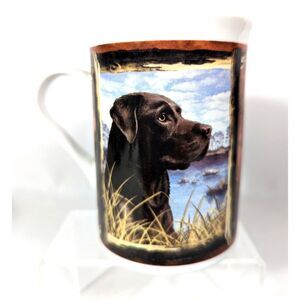 Chocolate Labrador Retriever Coffee Mug Hunting Dog 4-inch Ceramic Cup Drinkware